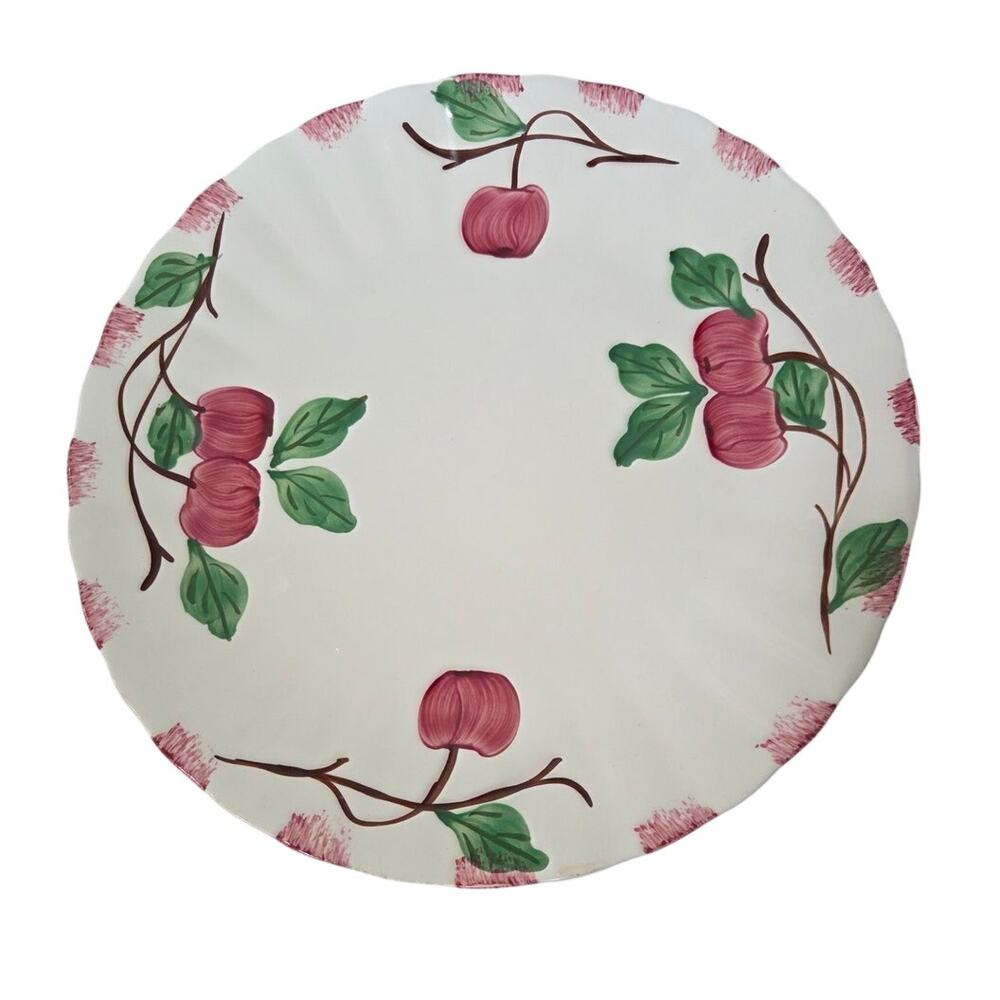 Vtg Blue Ridge Southern Pottery Crab Apple Cherry Dinner PLATE